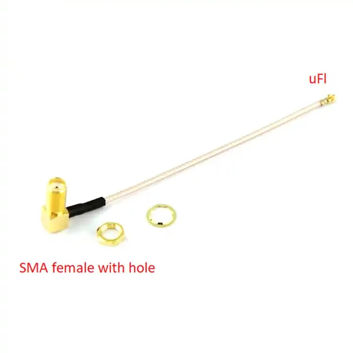  U.FL To SMA Female Right-Angle 90 degree Coaxial RG178 Low Loss Cable RF Coaxial Adapter Connector Pigtail