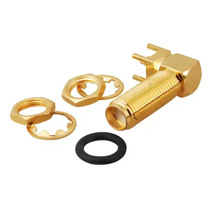  extended 20mm insulator and 3mm pin SMA female 2 holes flange Mount RF Coaxial connector