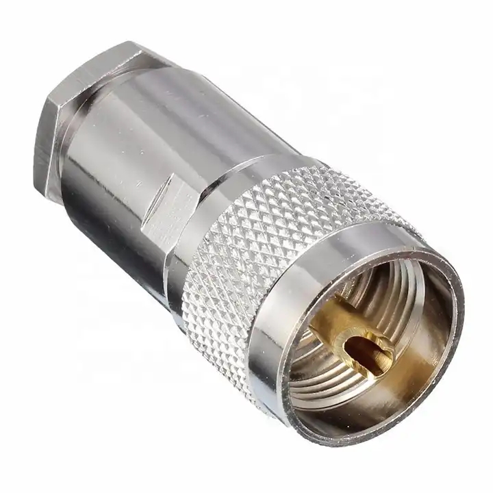 UHF Male PL259 Clamp For RG8 RG165 RG213 LMR400 Cable RF Connector Adapter Connector