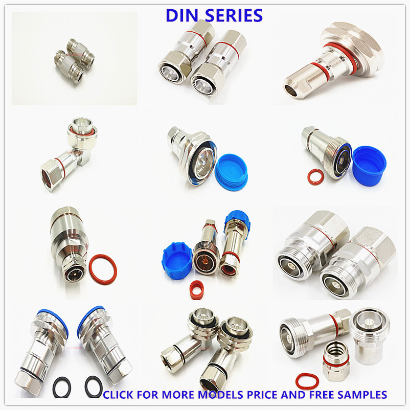 7/16 DIN Plug Male to N Type Female Jack RF Connector Straight Adapter 