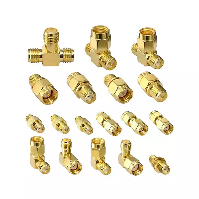 RP-SMA Male Plug To SMA Female Jack Straight RF Adapter Coaxial Connector