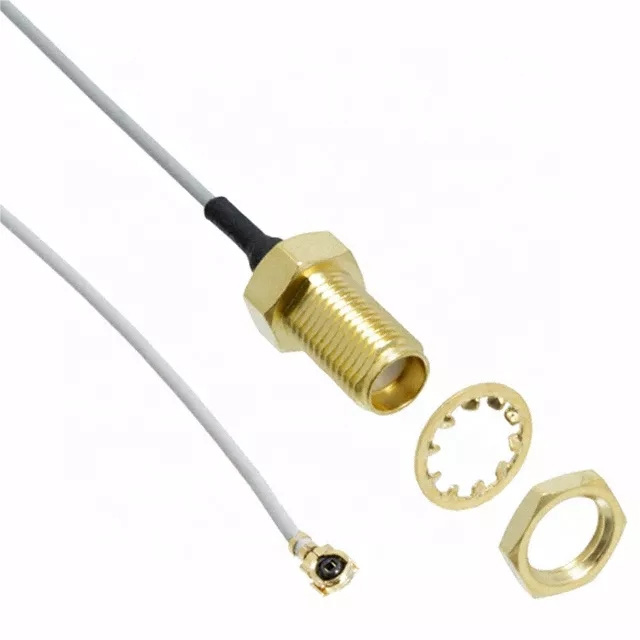 Custom Sma Female Male Connector To U.Fl Ipx Rf Coaxial Connector Pigtail