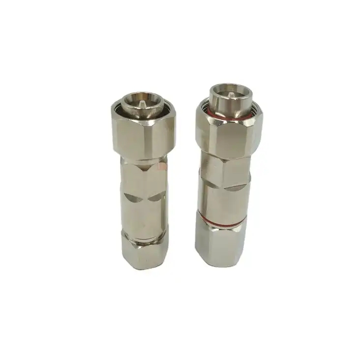 4.3-10 mini din clamp straight rf Coaxial Connector for 1/2 Common Cable with Low PIM -165dBc