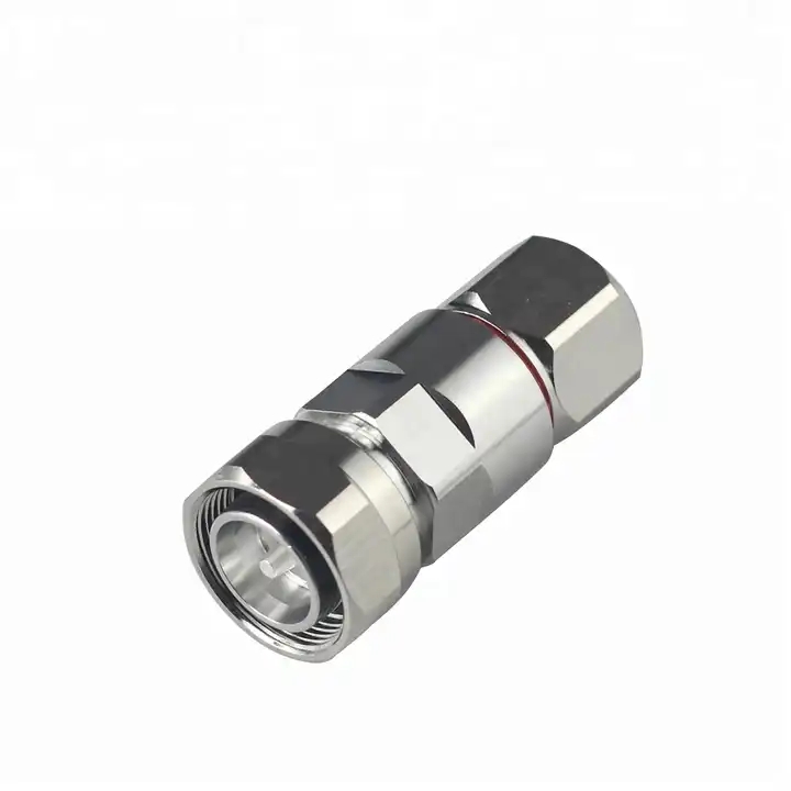 4.3-10 mini din clamp straight rf Coaxial Connector for 1/2 Common Cable with Low PIM -165dBc