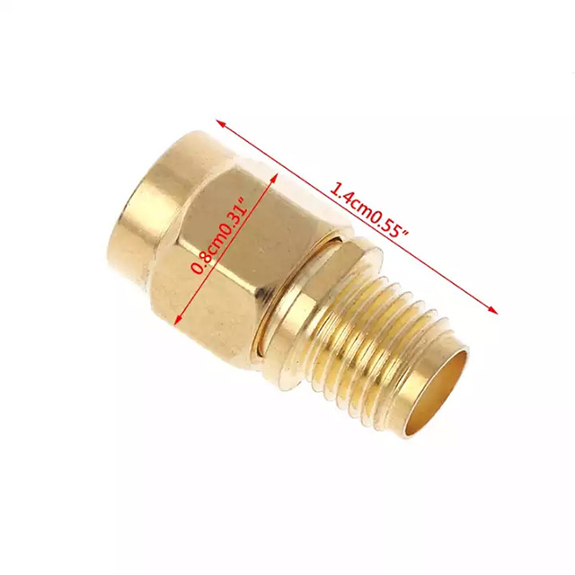 RP-SMA Male Plug To SMA Female Jack Straight RF Adapter Coaxial Connector