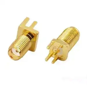  extended 20mm insulator and 3mm pin SMA female 2 holes flange Mount RF Coaxial connector